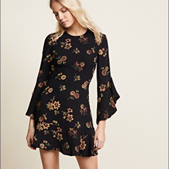 ✨ SOLD ✨NWT ALC floral little black dress Cassidy - Picture 8 of 8